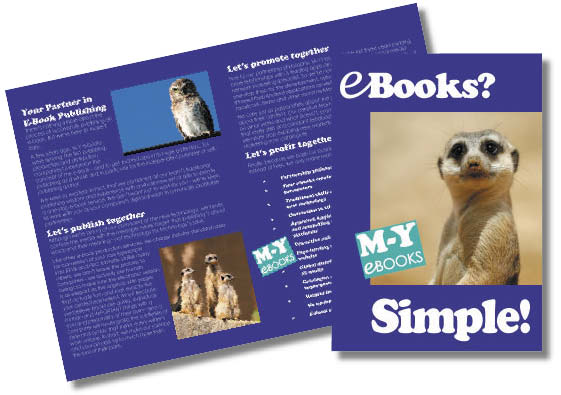 M-Y EBOOKS - leaflet copy and design for Frankfurt Book Fair